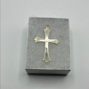 Silvery Cross Pendant